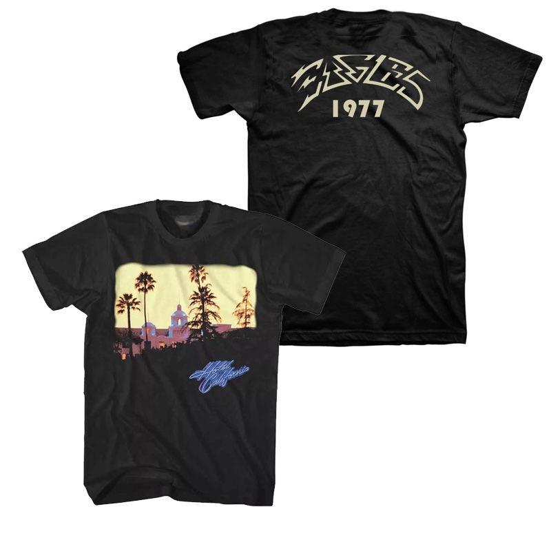 

1994 Eagles Hotel California Памятное издание Ретро Летняя Футболка из чистого хлопка для мужчин и женщин с коротким рукавом 2XL