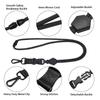 Adjustable ID Rope Metal Polyester Neck Strap Necklace Keychain Holder  Women Men