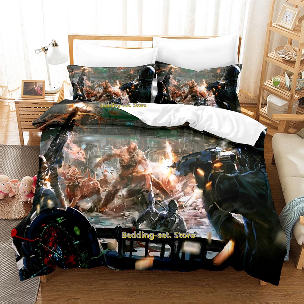 Comforter Cool Sci Fi Battle Bedding Set Single Twin Full Queen King Size Bed Set Adult Kid Bedroom Three-Piece Suits Aircraft Tank C