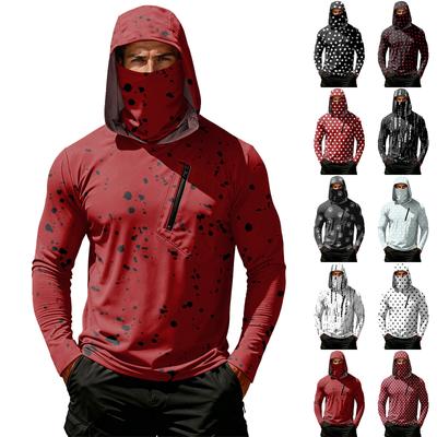 Men's Casual Hooded Long Sleeve Sunscreen Top