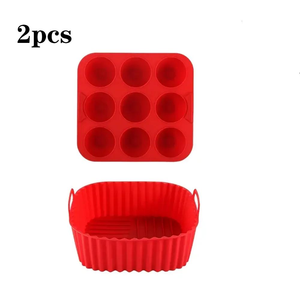 

2pcs Silicone Cake Mold Heat-resistant Easy-to-clean Food-grade Non-stick Suitable for Donut Baking Both Are Washable