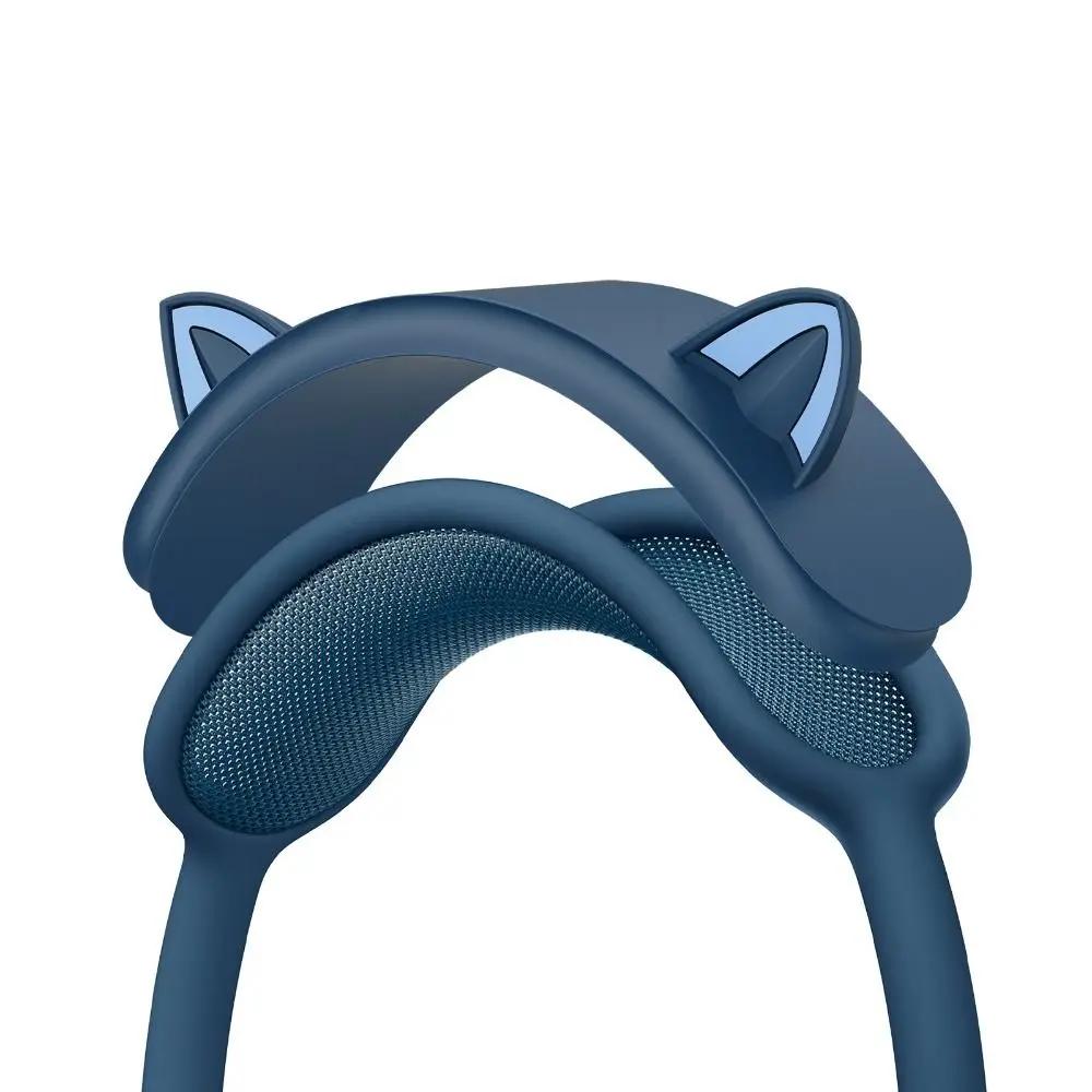 Silicone Headband Cover Decorative lovely Cat Ears Design Headband Protector Suitable for AirPods Max Headphone Accessories