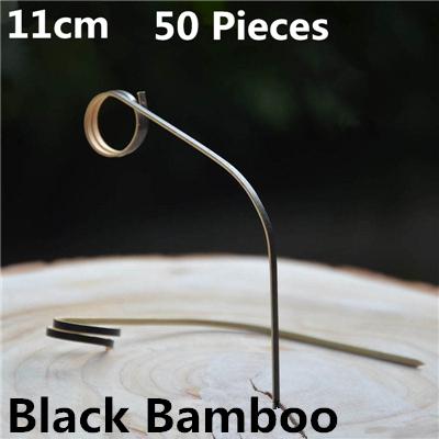 100pcs 12cm Fruit Cocktail Pick Stick Different Style Bamboo/PVC Buffet Cupcake Toppers Bar Tools Barware
