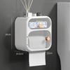 Toilet Tissue Holder, Toilet Tissue Holder, Non Perforated Tissue Holder, Wall Mounted Roll Paper Box Paper Towel Holder