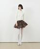 Leobyui Cabbage Tiered Skirt Brown