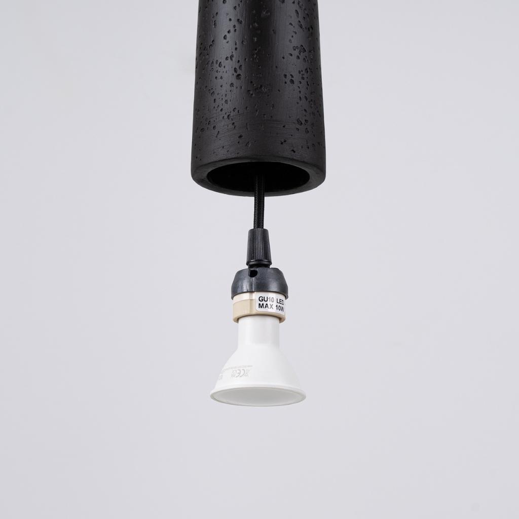 Electra black concrete pendant lamp