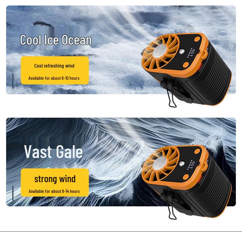 2026 Portable Hanging Waist/Neck Fan for Outdoor Construction with Semiconductor Cooling
