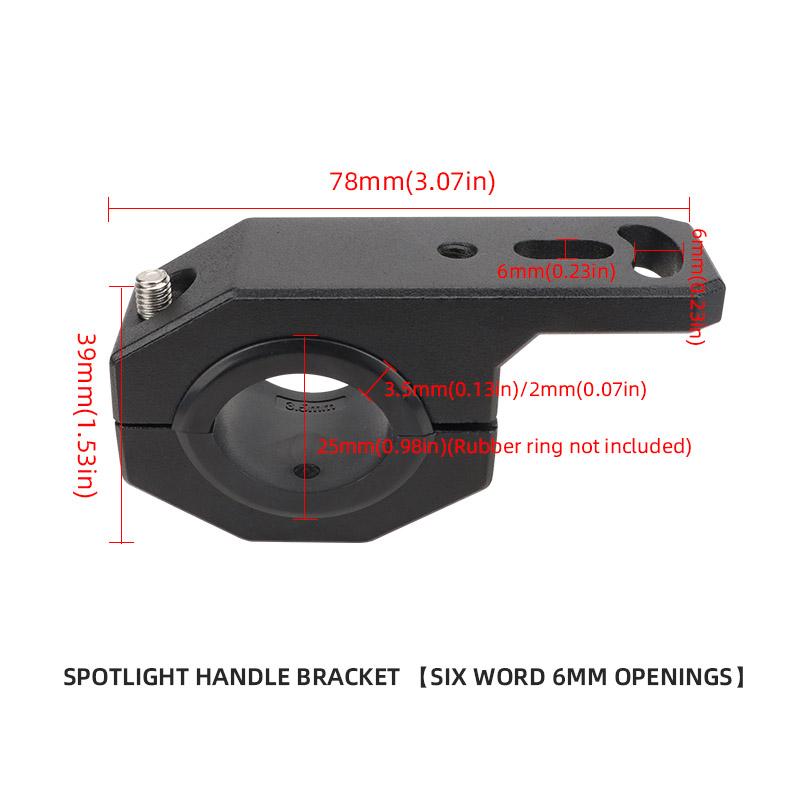 

1pc Motorcycle Mounting Bracket Headlight Spotlight Mount Universal Motorcycle Fog Light Bracket Headlamp Holder accesorios
