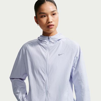 Nike TEMPO Running Jackets Women s Soccer Gray Hooded Non Detachable M XS