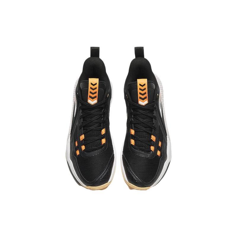 Anta Quick Battle 5 Cushioning, Wear Resistant Mid top Basketball Shoes Men's Black Sneakers 112341113-4