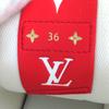 Pristine LOUIS VUITTON High cut sneakers Charlie line White red leather Women 36 Used