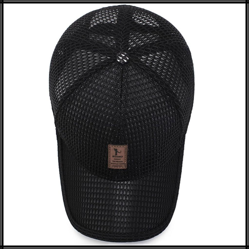 Sombrero CZA142 de verano [Colmillo Blanco], Gorra, Sombrero, Exterior, Malla, Ligero, Transpirable, Sencillo, Elegante, Para hombre, (Gris oscuro)