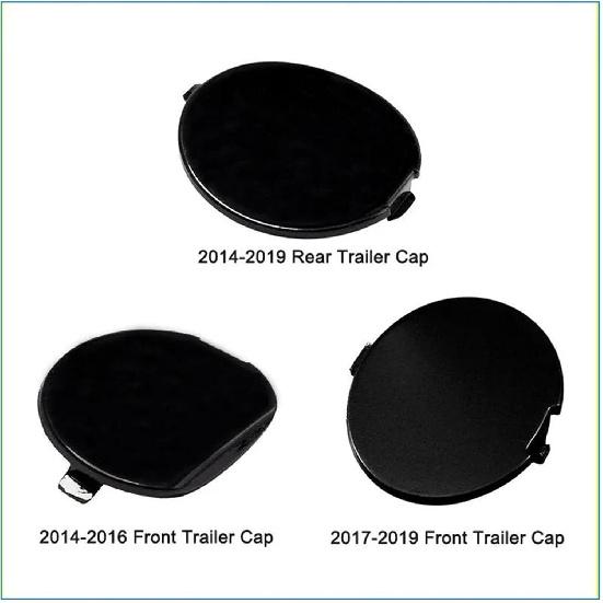 Rear Bumper Tow Hook Hole Cover for Mazda 3 Axela Sedan 2014-2019 Tow Hauling Eye Trailer Cap Bumper Hole Cover Replacement Parts(White)