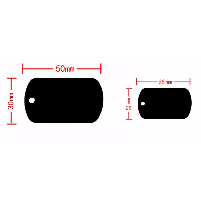 Professional 100Pcs Dog Tag Military Pet Id Tags Aluminum Name Pendant Blank Dog Tags Personalized Customized Dog Tag