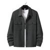 New TEMU Spring and Autumn Men's Casual Jacquard Small Checked Loose Jacket Shirt