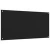Dosserets de cuisine 2 pcs noir 80x50 cm verre trempé