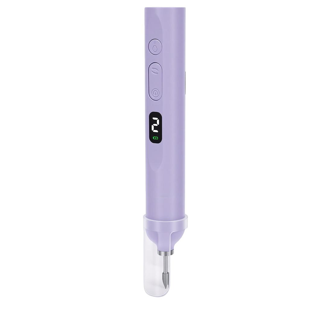 2 in 1 Electric Nail Drill with Light for Manicure Rechargeable Ergonomic Handle Multifunctional Electric Nail File
