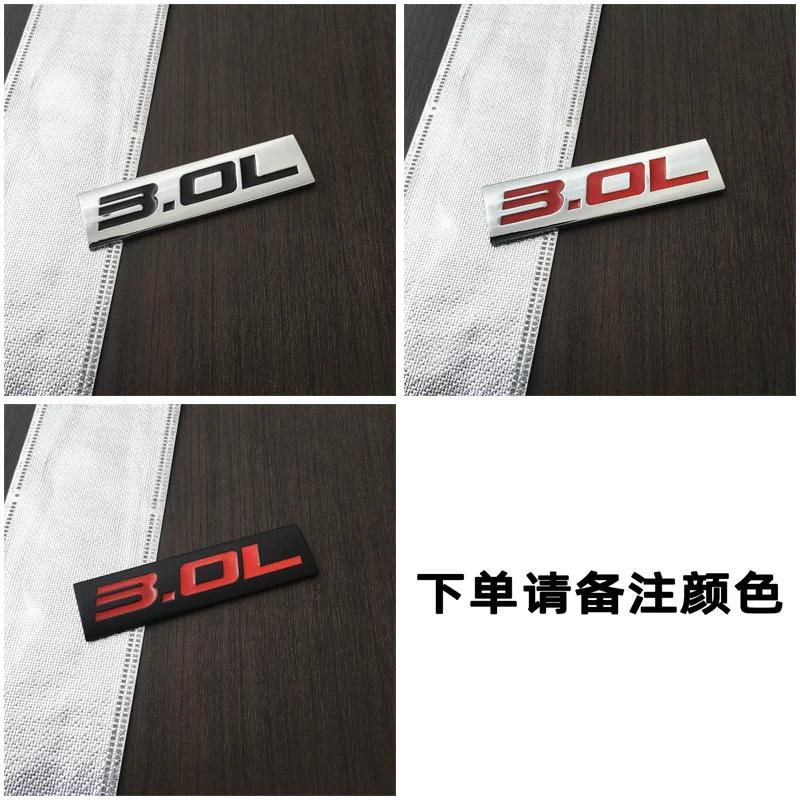 Car three-dimensional displacement car logo 1.8L2.0L2.4L3.6L5.7L6.4L4.0L displacement tail label metal car logo
