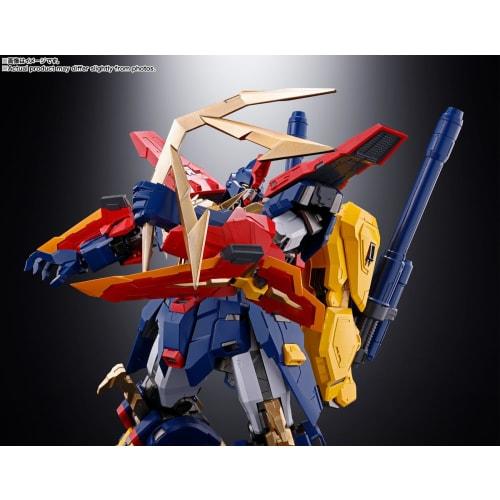 TAMASHII NATIONS Soul of Chogokin GX-113 Gundam Build Fighters Try Strongest Mobility Gundam Tryon 3, Approximately 210mm, Die-cast, PVC, and ABS Pain