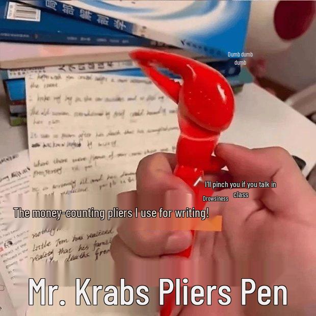 Crab Claw Decompression Ballpoint Pen - Fun Lobster Toy for Kids