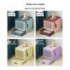 Enclosed Litter Box with Deodorizing, Anti-Splash Folding Drawer Design