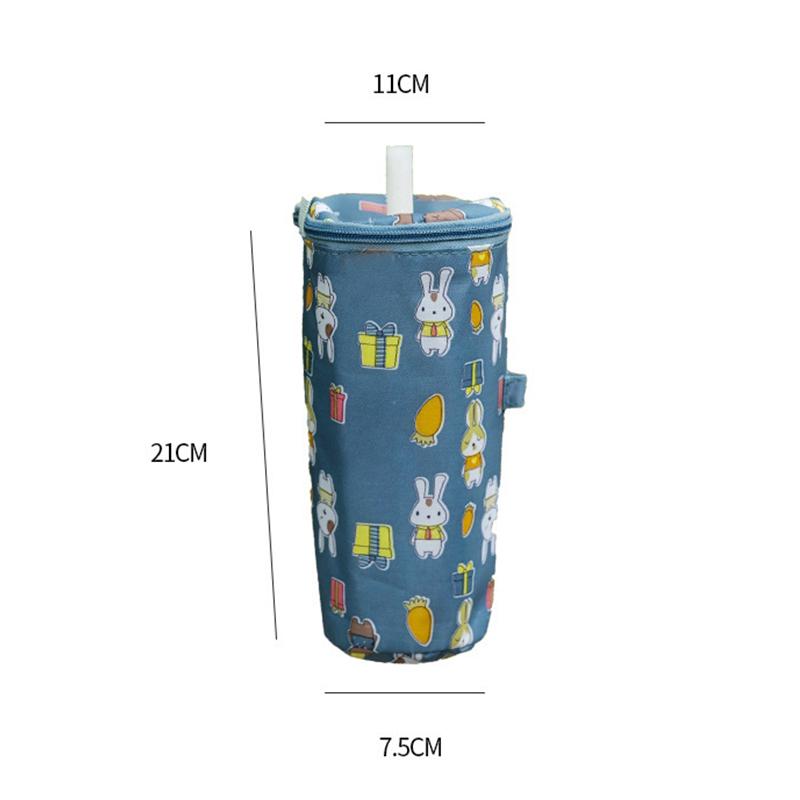 1 Stück Oxford-Stoff Milchtee-Tragetasche Tragbar Wärmeisolierende Becherabdeckungstasche Umweltfreundliche Handtasche Tassen-Zubehör