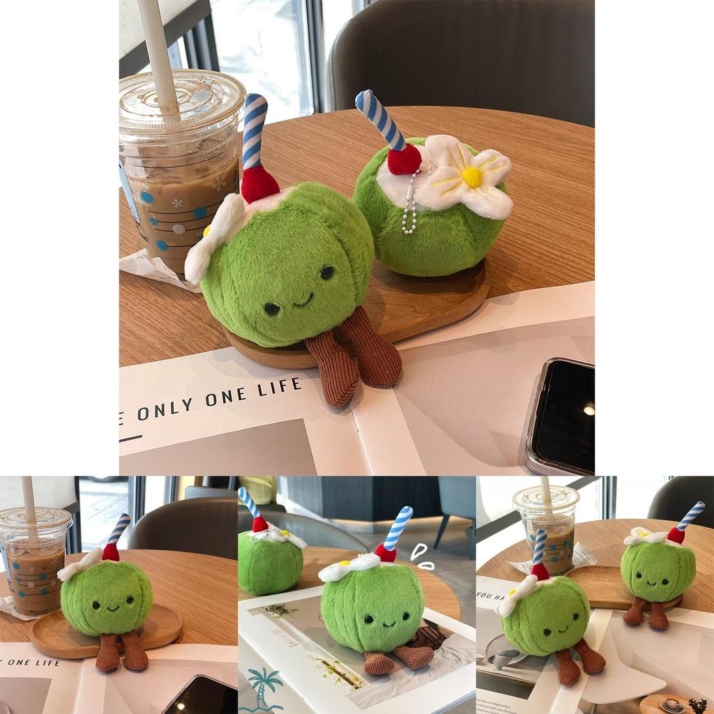 Cute Summer Coconut Plush Doll With Short Fur For School Rewards And Gifts