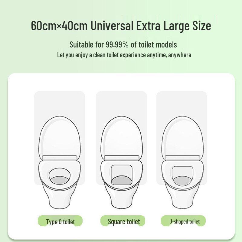 Portable Full-Coverage Disposable Toilet Seat Covers - Maternity, Thickened, Stain-Proof, Travel-Friendly