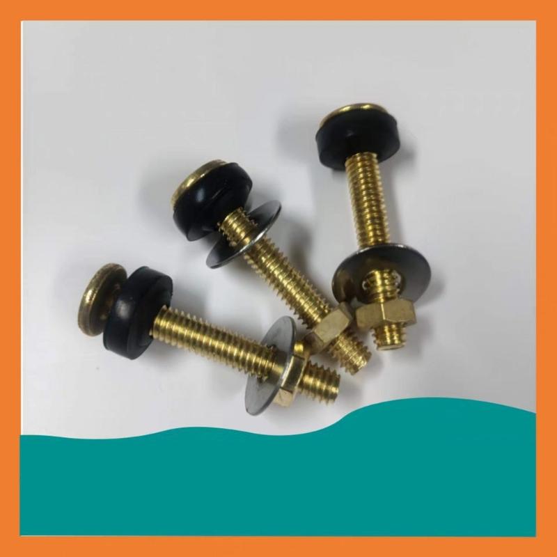 Heavy Duty Split Toilet Tank Fastener Set with Rustproof Secure Sealing Gasket Toilet Tank Mounting for Split Toilet Use