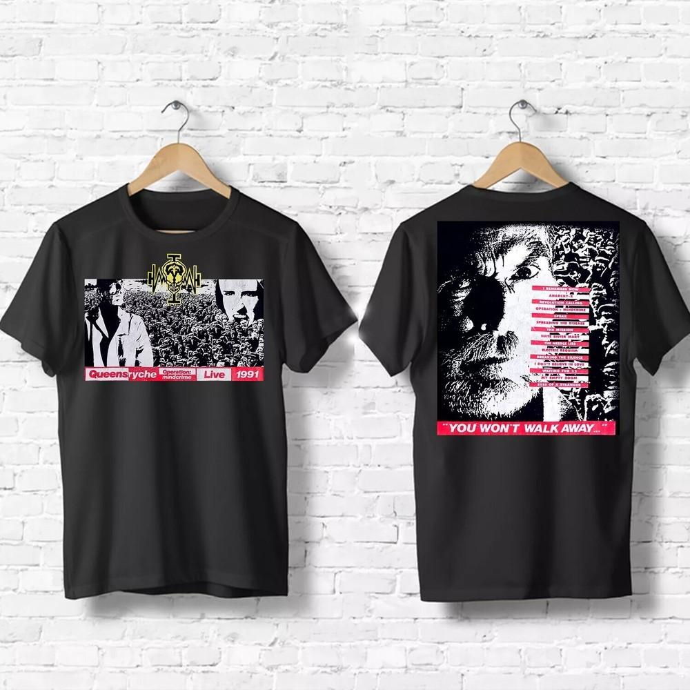 Vintage 1991 Queensryche Operation Mindcrime Tour Shirt Unisex T-Shirt XXXL