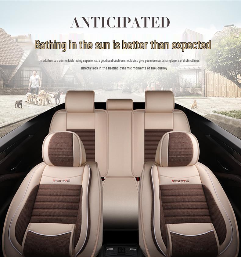 Four Seasons Full Coverage Linen Seat Covers for Geely GL, Emgrand EC7/GS, Binyue, Vision S1