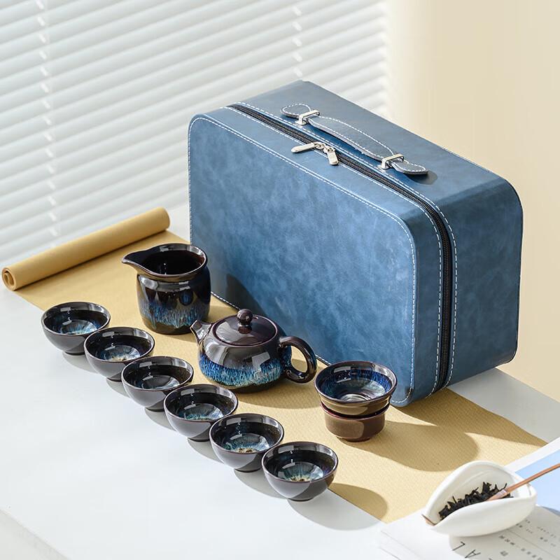 Chaxun Kiln-Fired Ceramic Xishi Tea Set