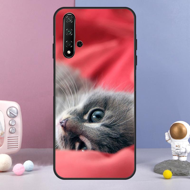 Cute Cat Animal For Huawei Nova 5T 9 10 SE 7i 8i 11i 12i Y73 Y90 Y70 Y72 Y61 Y91 Y60 P20 P30 P40 Lite Case