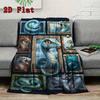 Mythical Serpent Compilation 2D Flat Pattern Flannel Blanket, High Quality All Seasons, Home Decor, Warmth and Comfort, Perfect for Christmas Gifts.