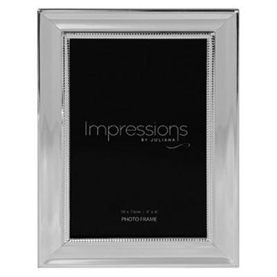 [R2662] - Silver 'Design' Photo Frame - 10x15 Cm Photo