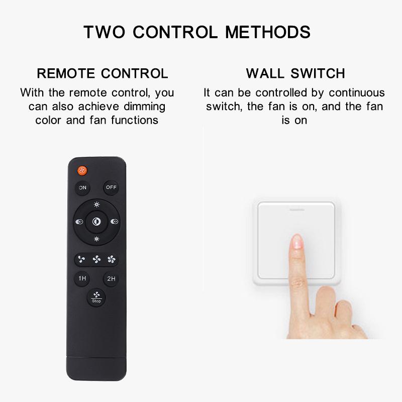 220V/110V 3 Gear Wind Speed Nordic Modern Smart Ceiling Fan With Light Dining Room Bedroom Ventilator Lamp Remote Control 45cm Te Huo Da Yu 2KG