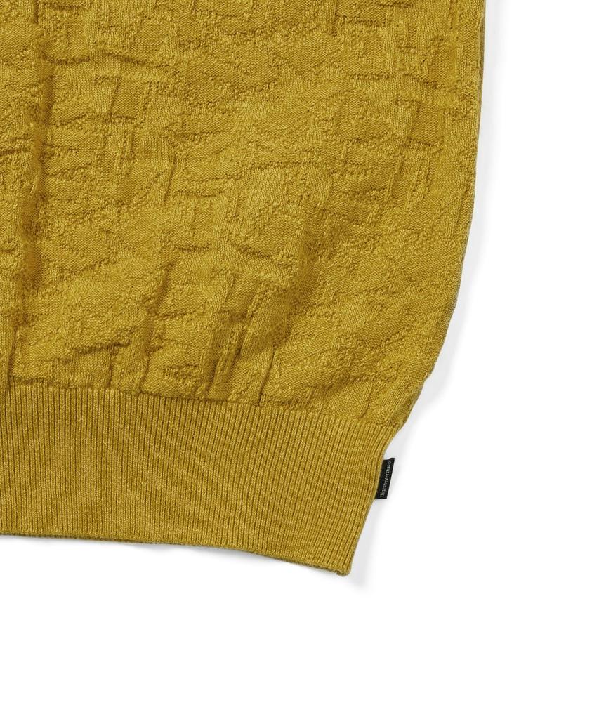 THISISNEVERTHAT Stacked Tnt S/S Knit Polo Yellow