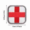 Medical Cross Embroidered Patch Hook&Loop Embroidery Applique Badge On Clothing Bag Hat(#2)