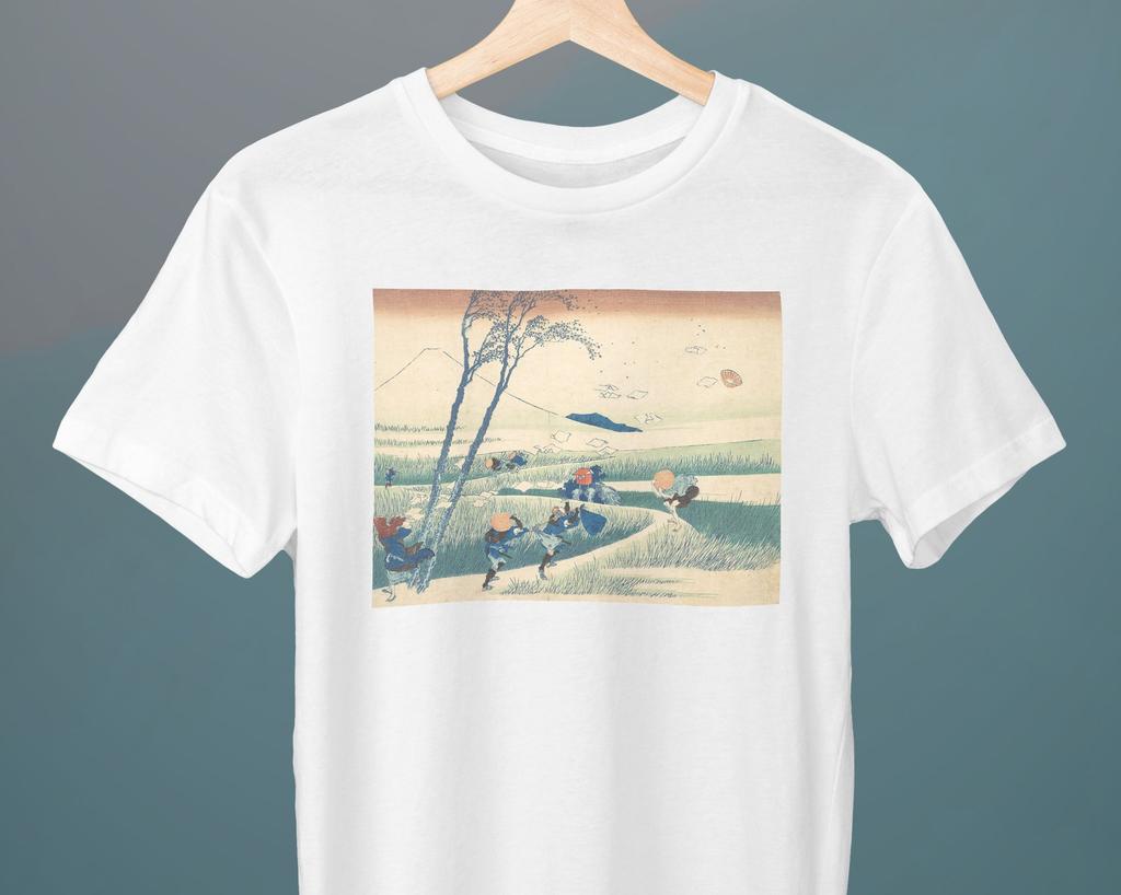 Ejiri in the Suruga province, Hokusai Painting, Unisex T-Shirt, Art T-Shirt, Gift for Her, Gift for Him, Art Lover Gift