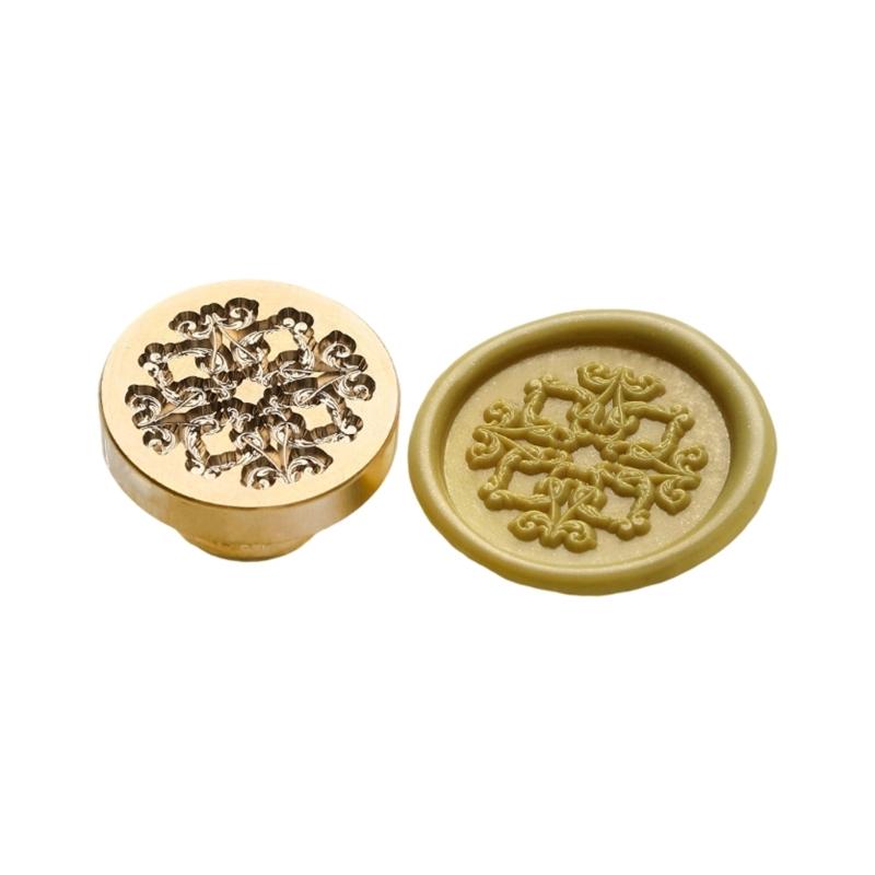 Vintage Seal Stamp Flower Embossed Wax Seal Stamp for Seal Envelope Card Party Invitation Packaging Christmas Wedding