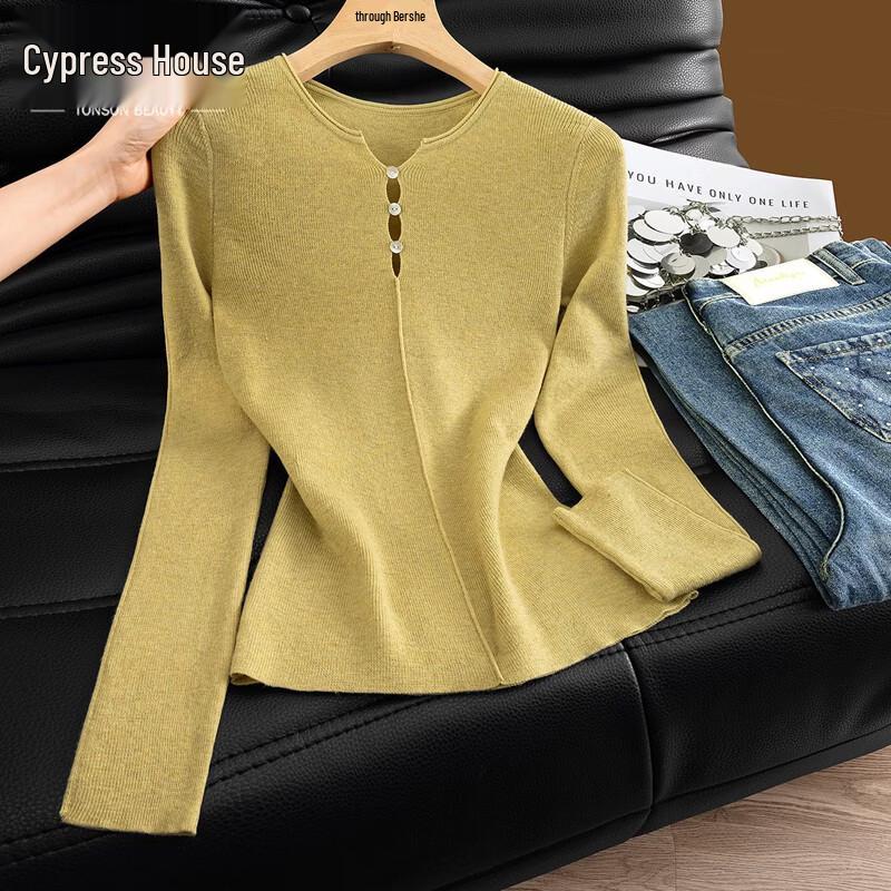 Women s Round Neck Wool Blend Knit Pullover S