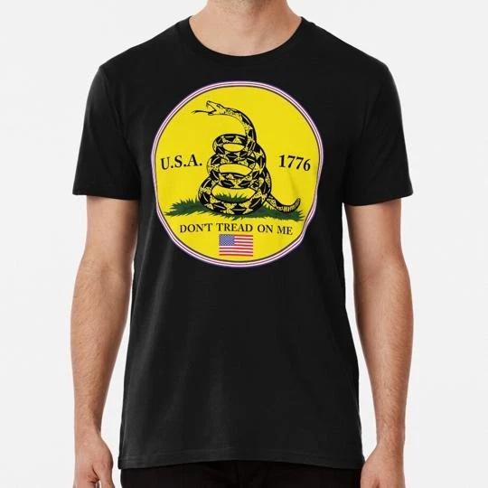 

Gadsden Don t Tread On Me Usa Flag Circle Size S to 5XL Made in the USA T shirt XL