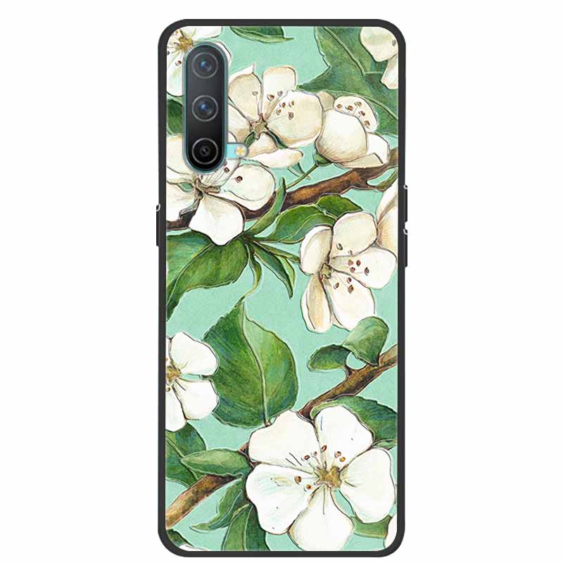 3D Phone Case For OnePlus Nord CE5 CE CE2 CE3 CE4 Relief Emboss Flower Cover for OnePlus Nord CE 2 3 4 5 Silicone Soft Protector