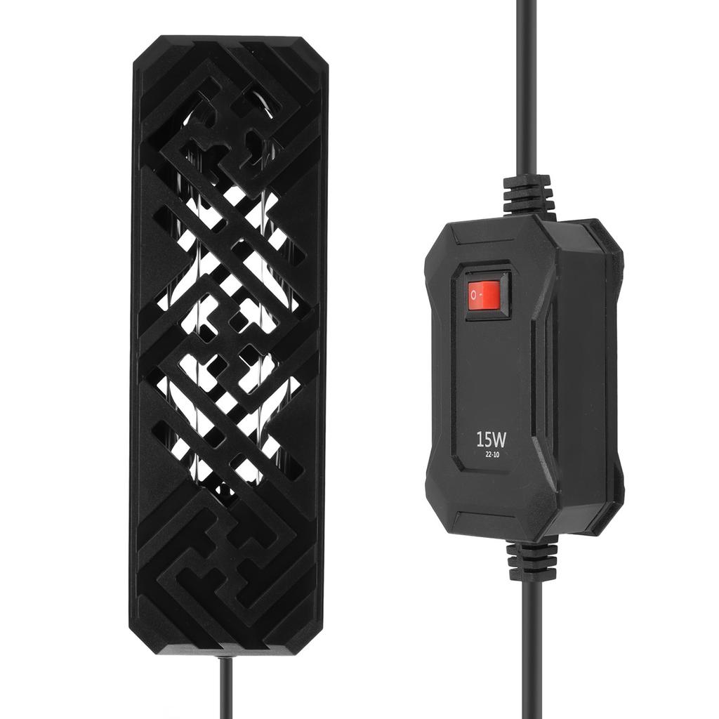 Lampada UV per Acquario Tubo Doppio di Quarzo Sigillato Sicuro Purificazione Rapida dell'Acqua Lampada Pulente per Acquario
