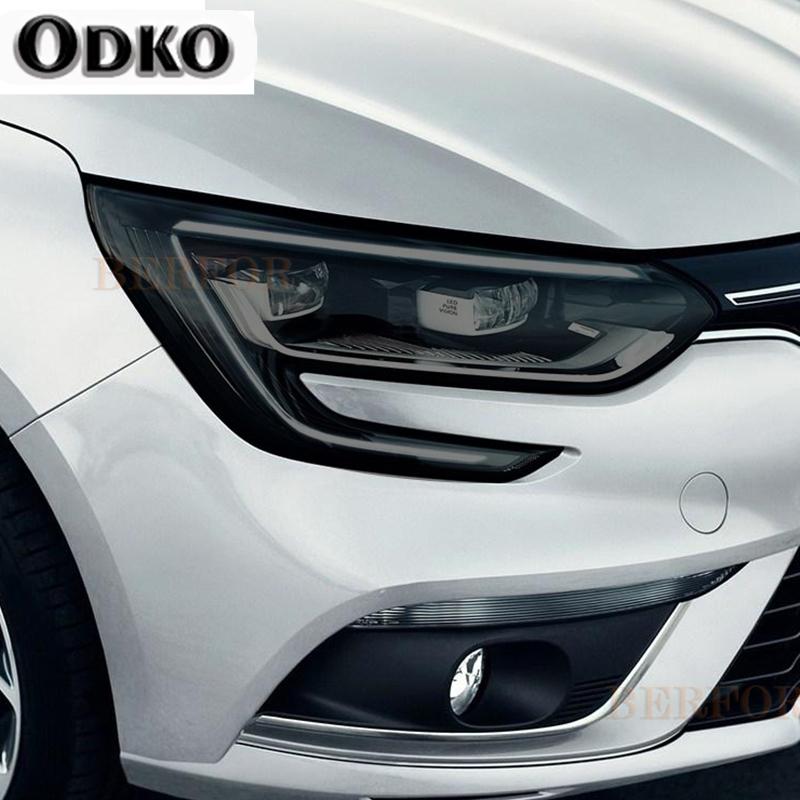 Per Renault Megane 4 2017-Presente Pellicola Protettiva Fari Auto Fumo Nero Tinta Wrap Vinile Trasparente Adesivo TPU