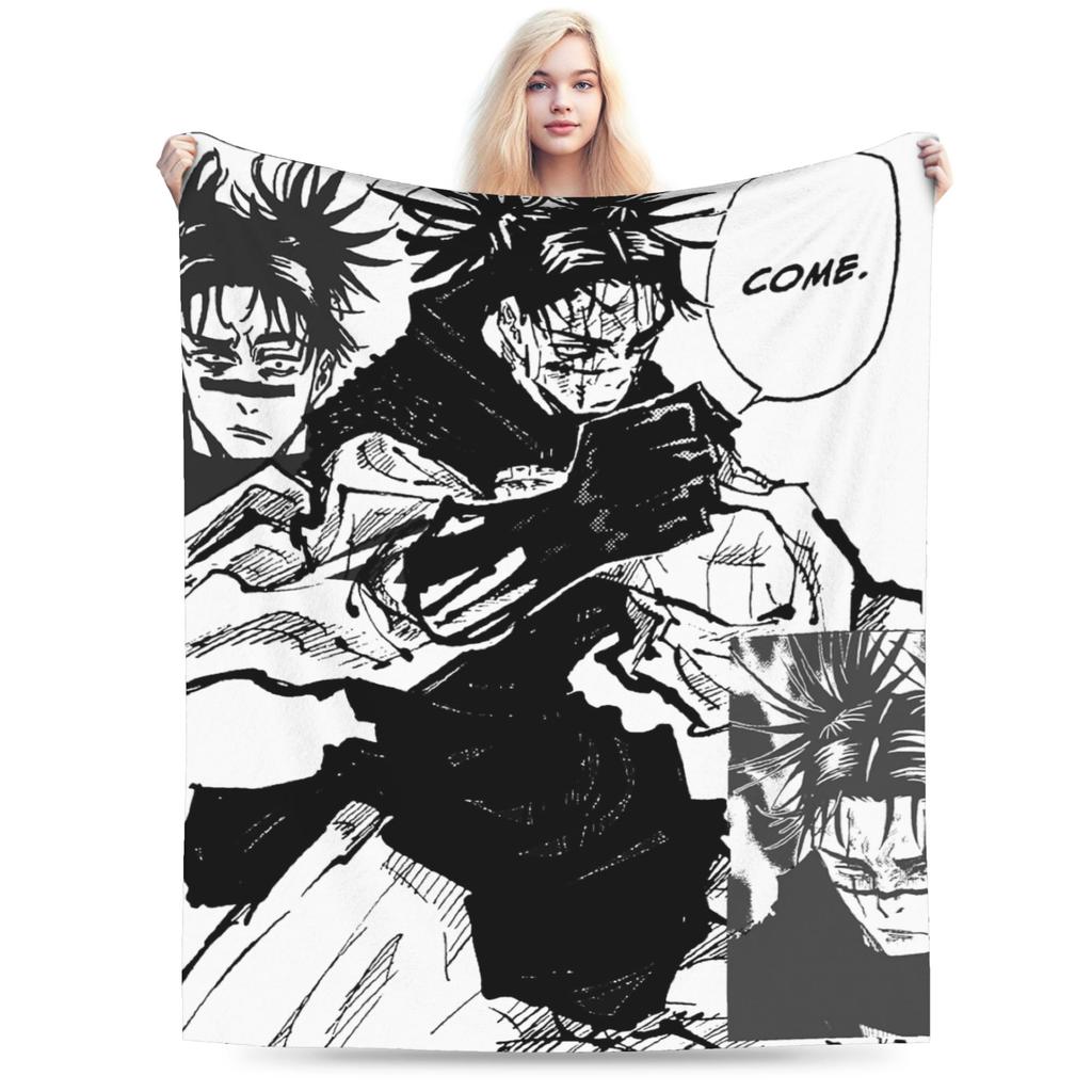 Choso Jujutsu Kaisen Blankets Fleece Textile Decor Anime Portable Thin Throw Blanket for Bedding Bedroom Plush Thin Quilt