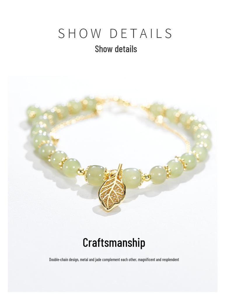 520 Hetian Jade Bracelet: Romantic Gift for Her On Valentine's Day, Birthday, or Anniversary