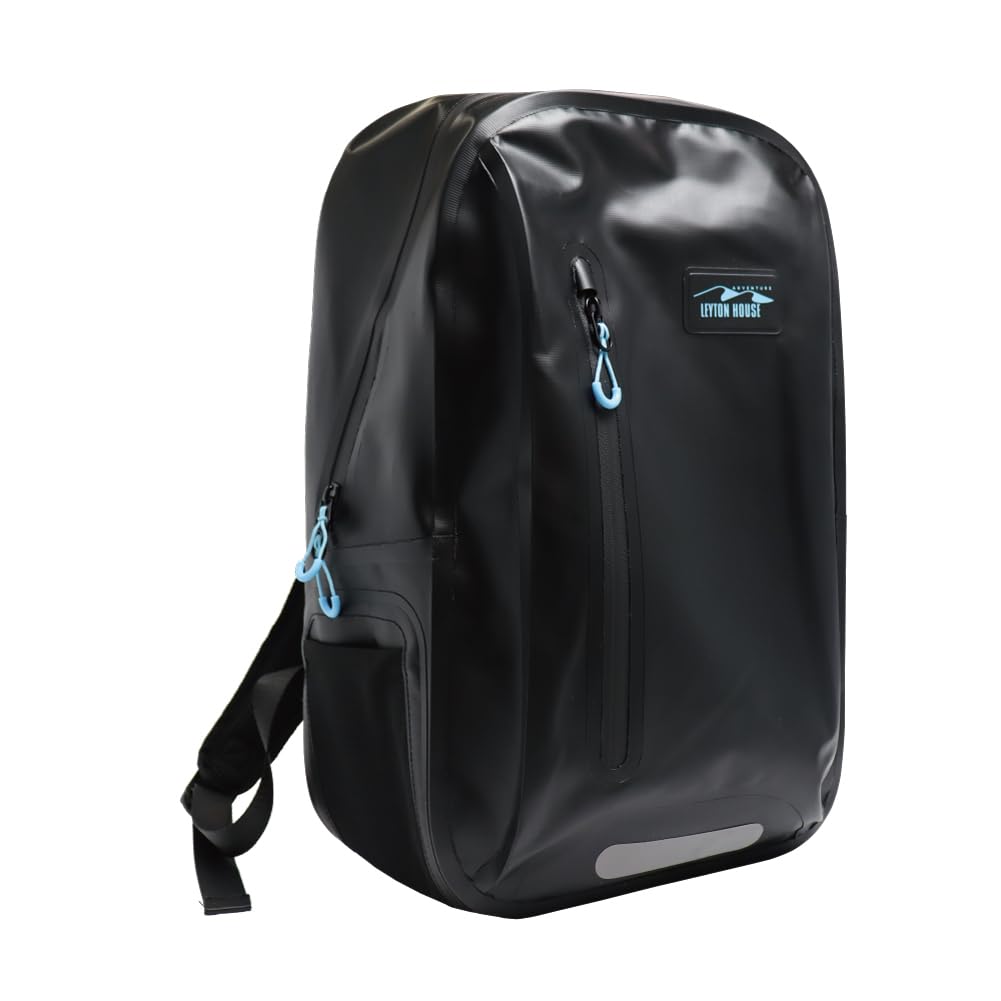 Waterproof Backpack Medium [Leighton House] LHB-120 Black/Blue