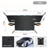 Magnetic Car Windshield Snow Cover, Winter Ice Frost Shield with Side Window & Mirror Protector, Universal for Sedan, SUV