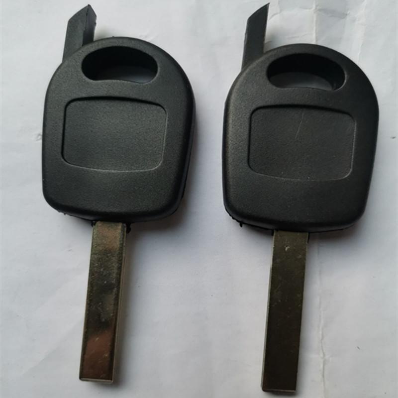 DAKATU 10pcs Replacement FOB Key Case For Peugeot 307 MAN Transponder Key Shell (HU83 Blade With Groove)